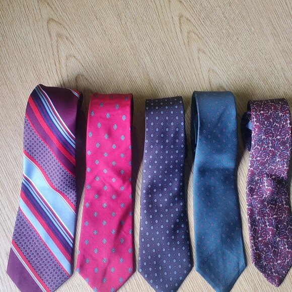 Vintage Christian Dior Neckties/ Lot of 5 Neckties - Picture 1 of 12